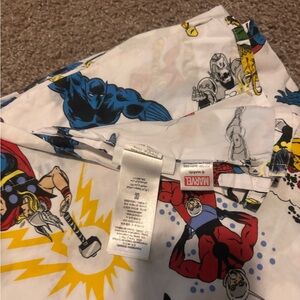 Marvel Heroes Graphic Shirt with Blue and Red Accents